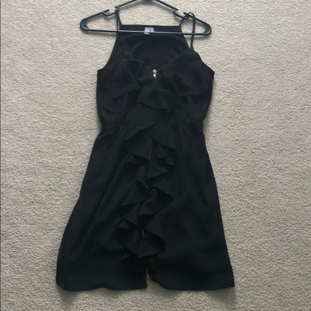 Black zipper dress